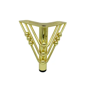 UM-FL042#   Manufacturer sofa legs gold metal living room sofa chrome legs