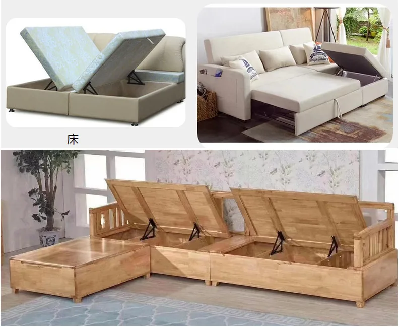 UM-H001 Functional furniture hardware black lift up spring sofa bed hinge - Image 9