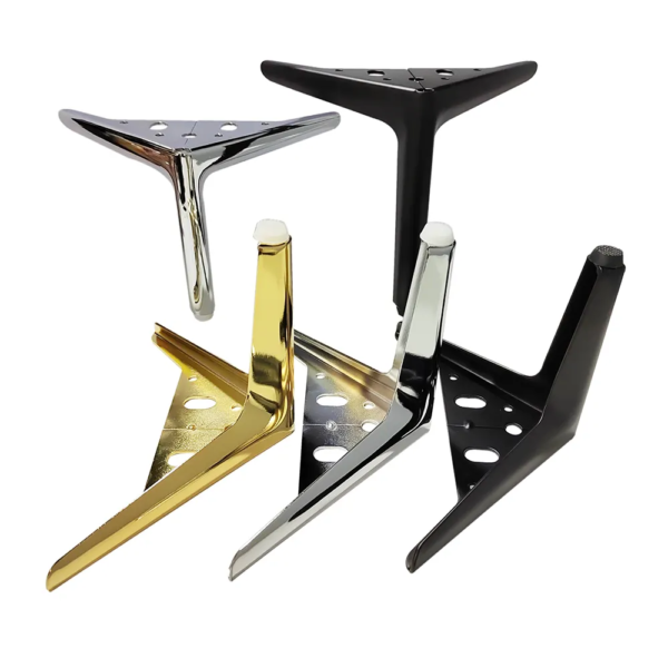 6015 - Modern furniture legs 120-170mm Black Matt Chrome Gold Metal Furniture Legs - Image 8