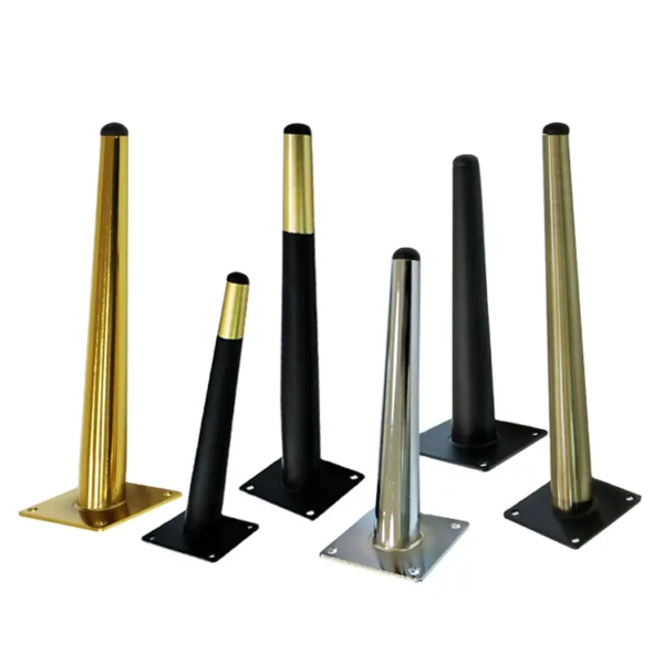 6019 - High Quality Pipe Pedestal Golden Furniture Legs - Image 3