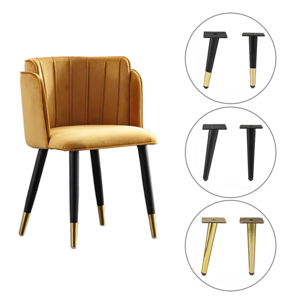 6019 - High Quality Pipe Pedestal Golden Furniture Legs - Image 8