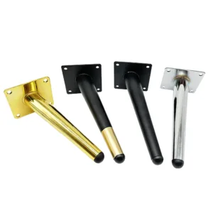 UM-FL039#   High Quality Pipe Pedestal Golden Furniture Legs