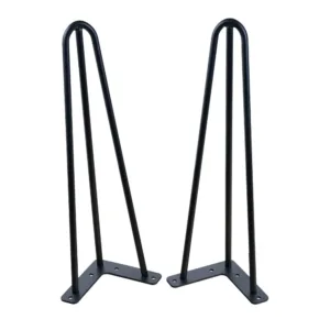 6022 - Mid Century Hairpin Coffee Table Legs with 3 Solid Rods 15 20 30cm Height Hairpin Leg