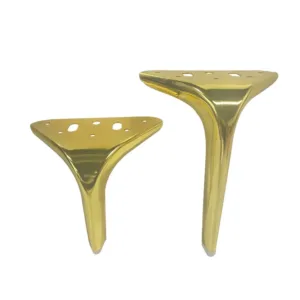 UM-FL035#   OEN ODM Furniture Metal Legs Furniture Accessories Legs Metal Gold Sofa Legs