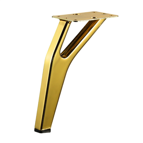 6026 - Modern Brass Metal Tapered Cabinet Table Furniture Sofa Leg Feet