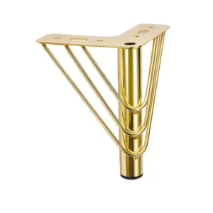 UM-FL041#    Custom Modern Gold Chrome Metal Cabinet Sofa Furniture Legs Replacement Metal Sofa Legs For Living Room