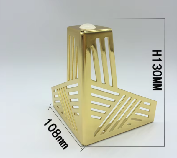 6035 - High Quality Metal Leg Gold Living Room Legs Hollow Out End/Bedside Table Feet Support - Image 5