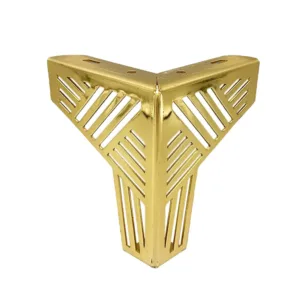 UM-FL023#   High Quality Metal Leg Gold Living Room Legs Hollow Out End/Bedside Table Feet Support