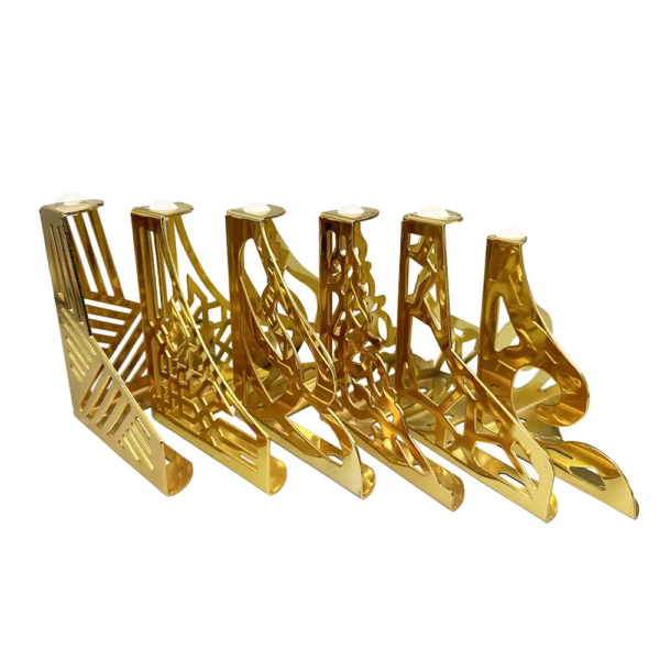 6035 - High Quality Metal Leg Gold Living Room Legs Hollow Out End/Bedside Table Feet Support - Image 4