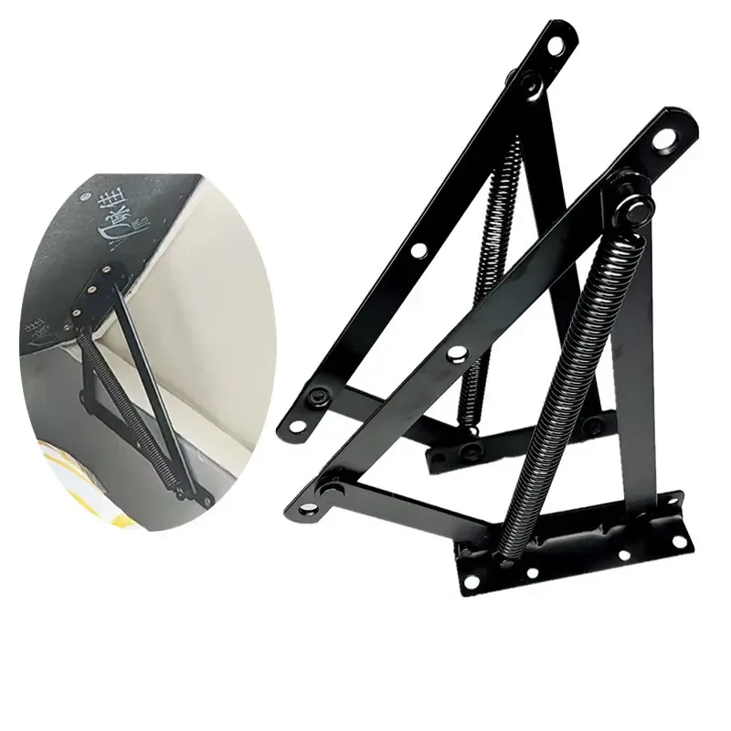 UM-H001 Functional furniture hardware black lift up spring sofa bed hinge - Image 8