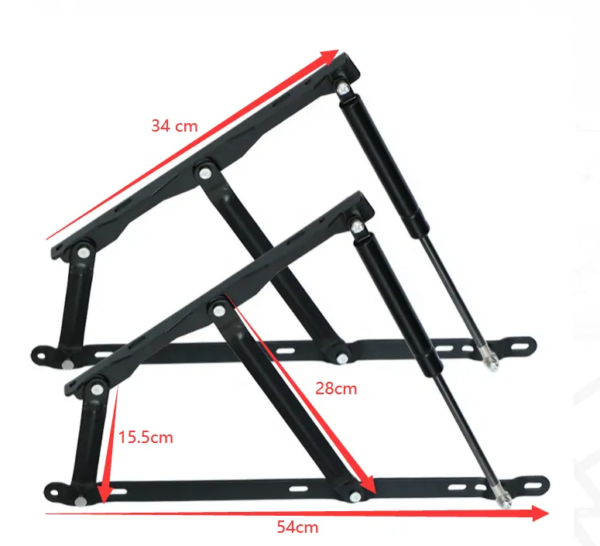 3011 - Gas lift bed mechanism sofa bed gas lift hinge - Image 2