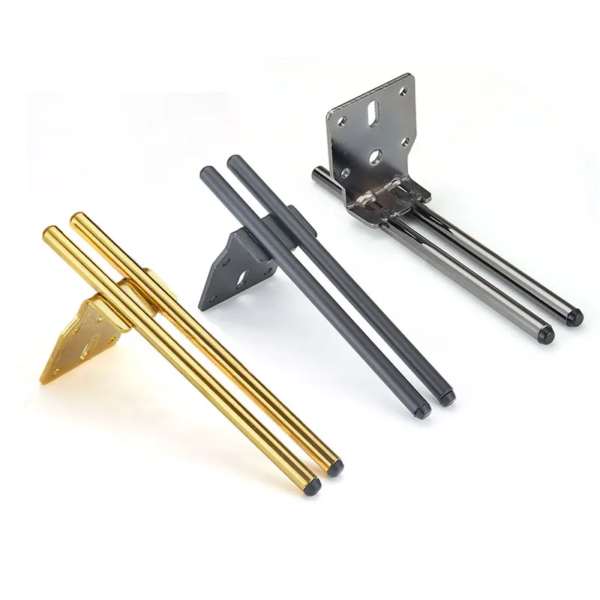 6041 - Hairpin furniture parts metal golden straight sofa legs / cabinet feet support - Image 3