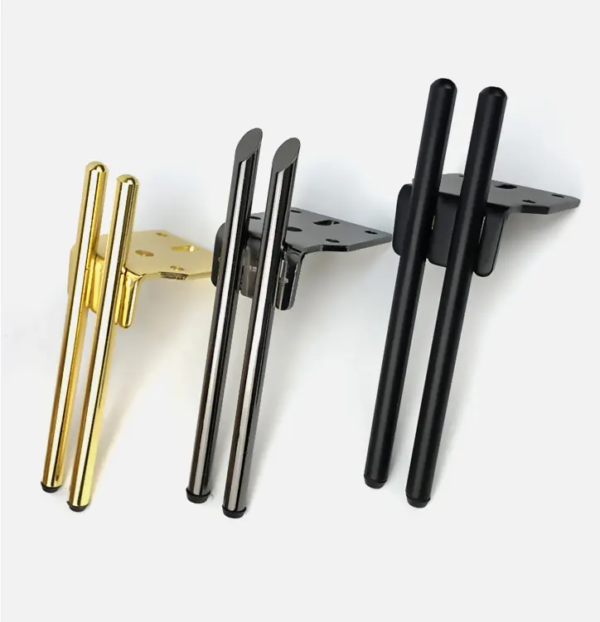 6041 - Hairpin furniture parts metal golden straight sofa legs / cabinet feet support - Image 5