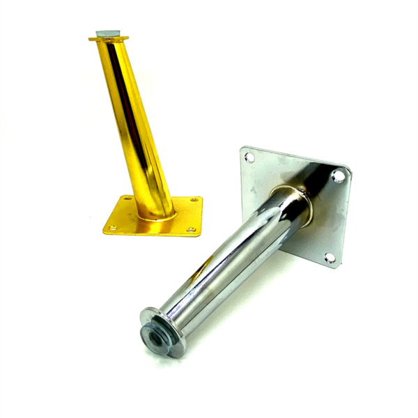 6019A – High Quality Pipe Pedestal Golden Furniture Legs - Image 3