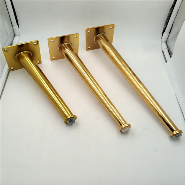 6019A – High Quality Pipe Pedestal Golden Furniture Legs - Image 7