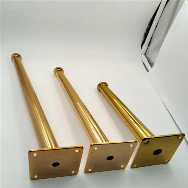 6019A – High Quality Pipe Pedestal Golden Furniture Legs - Image 8